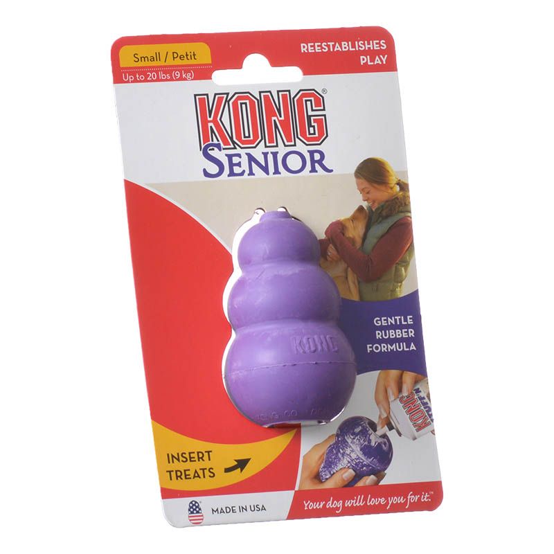  KONG - Senior Dog Toy Gentle Natural Rubber - Fun to