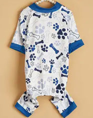 Paw Print Bone Pet Pajamas