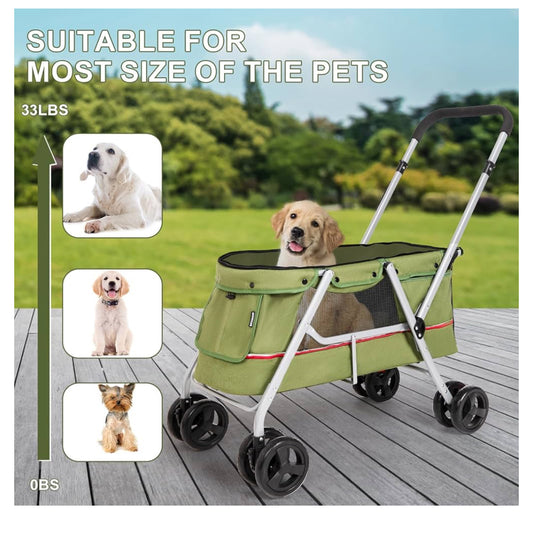 Betsocci Pet Stroller GREY