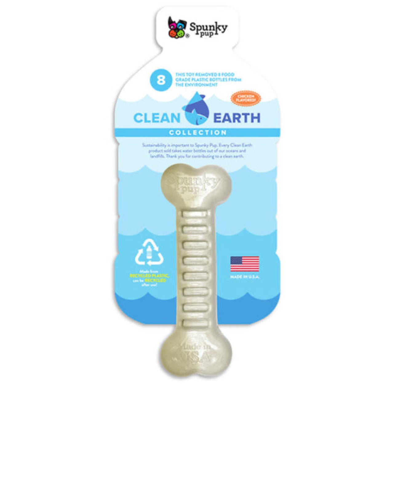 Spunky Pup Clean Earth Recycled Bone