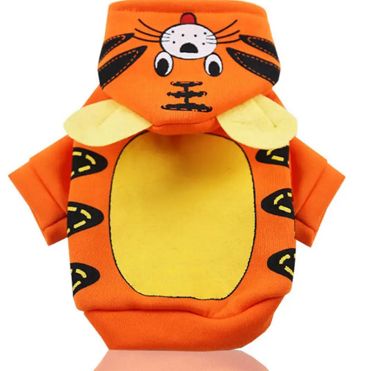 Tiger Hoodie Costume For Pets XS