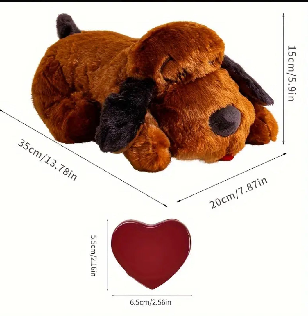 Heartbeat Plush Dog Toy