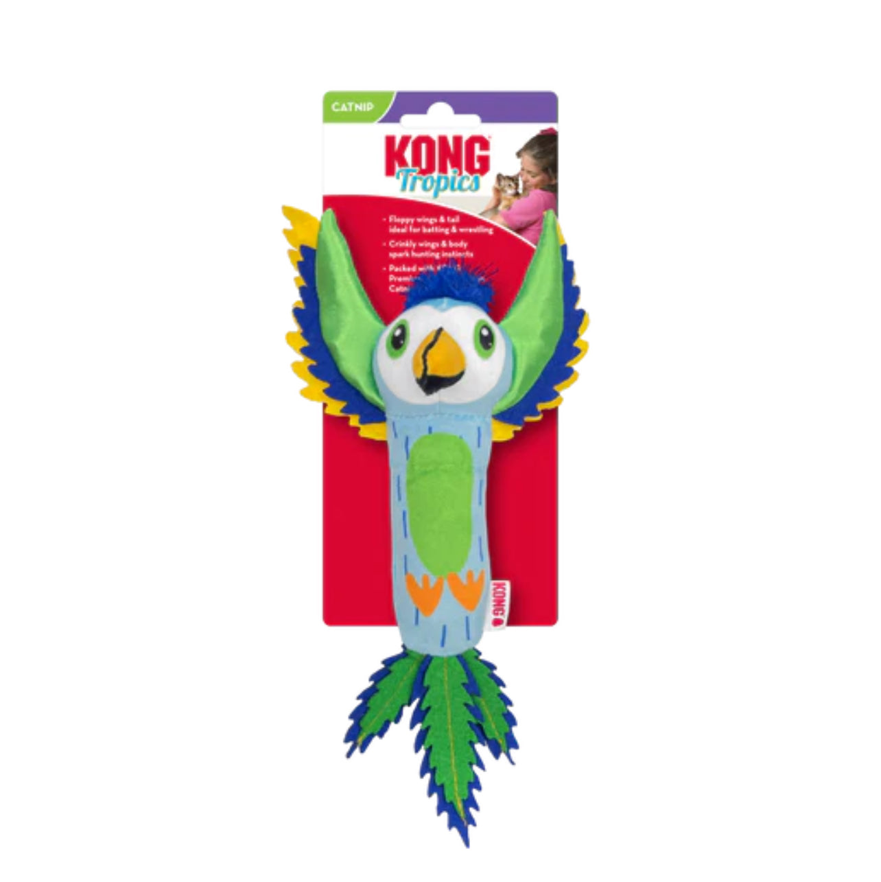 KONG Tropics Bird Cat Toy