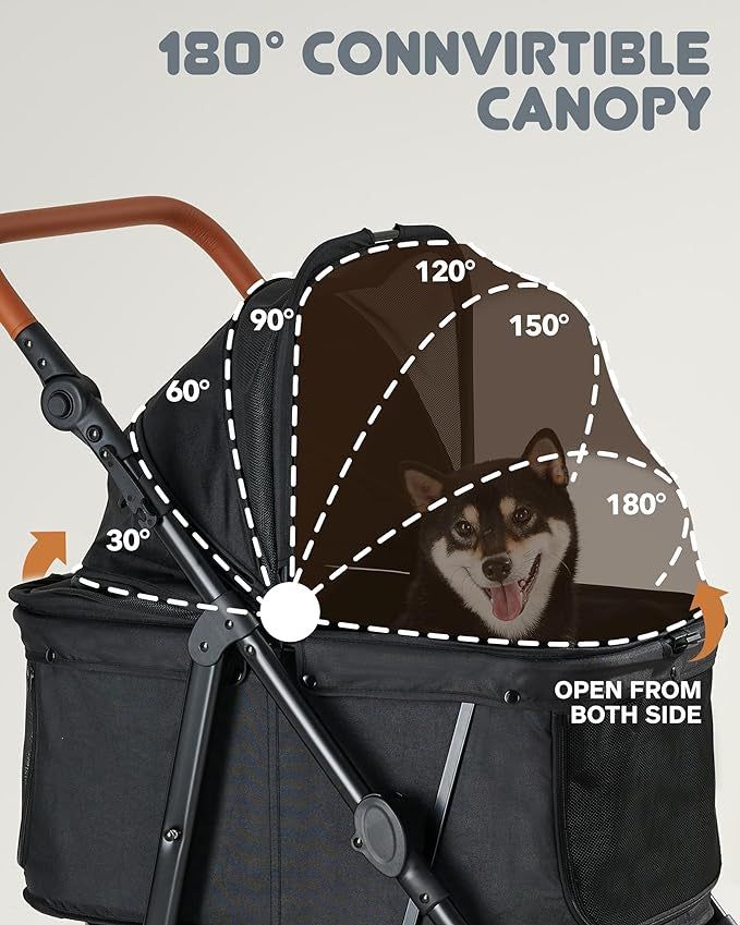 Zoosky Medium Pet Stroller - Pets Up To 66 Pounds