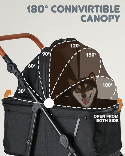 Zoosky Medium Pet Stroller - Pets Up To 66 Pounds