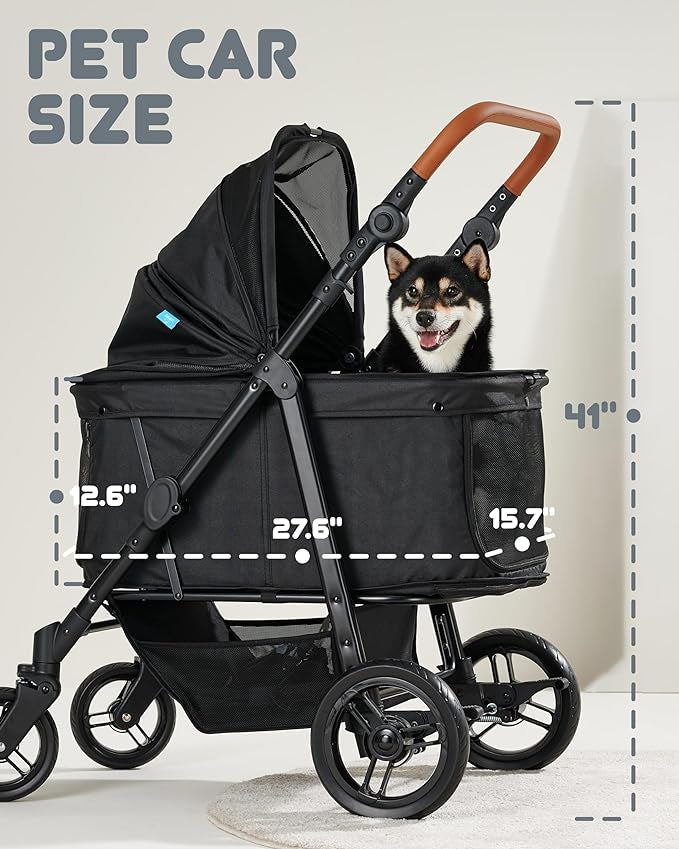 Zoosky Medium Pet Stroller - Pets Up To 66 Pounds