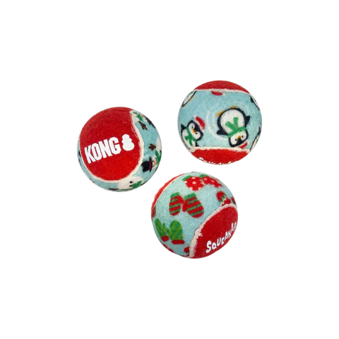 (KONG Holiday SqueakAir Balls 6 Pack