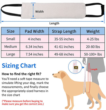 Dog Support and Rehabilitation Sling