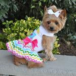 Ice Cream Cart Harness Dress with Matching Leash