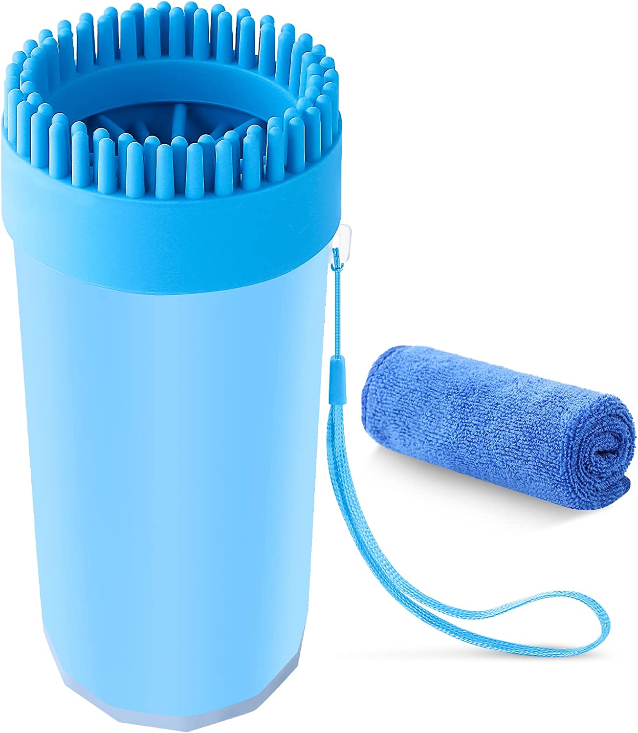 Paw Cleaner w/Bathing Brush and Towel For Dogs