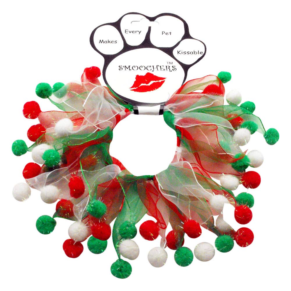 Christmas Fuzzy Wuzzy Smoochers Pet Party Collars