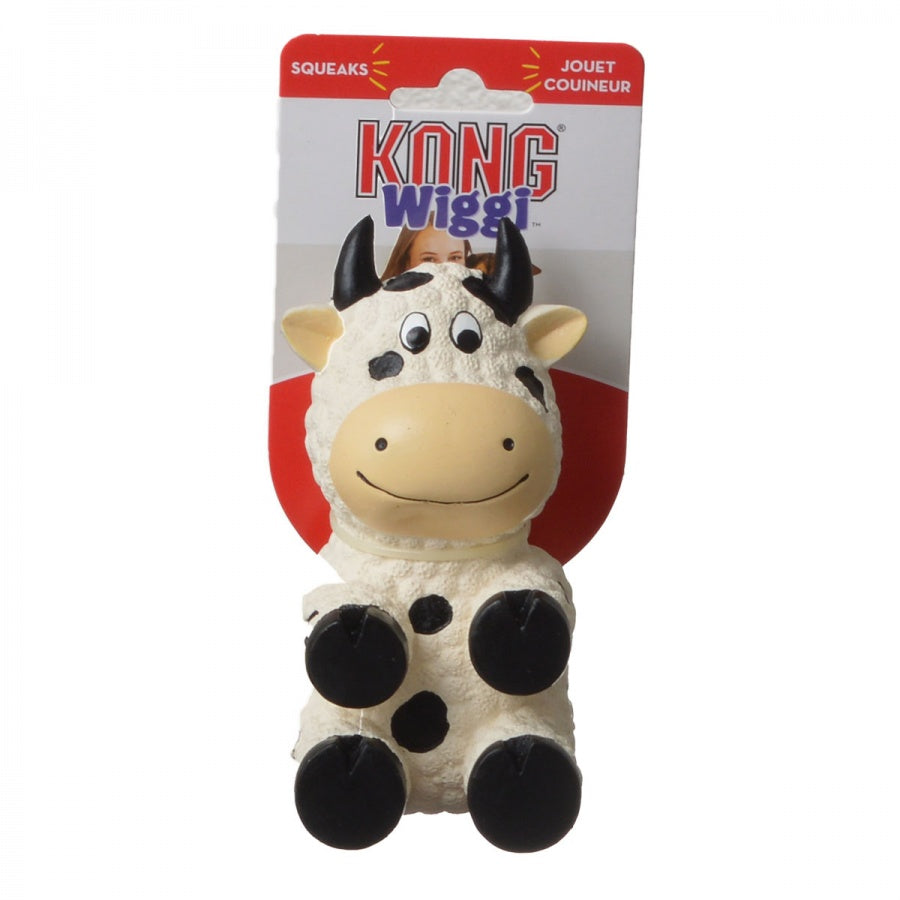 Kong Wiggi Cow Dog Toy - [pups_path]