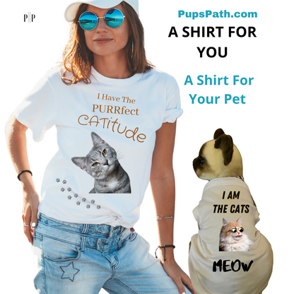 Purrfect Catitude (Human Shirt)