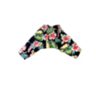 Hawaiian Board-Swim Suit - Black