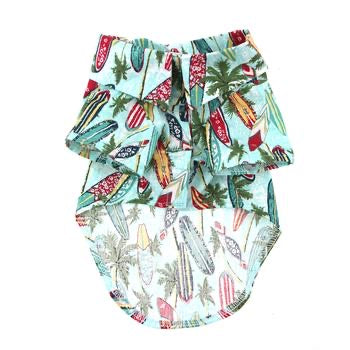 Hawaiian Camp Shirt - Surfboards & Palms