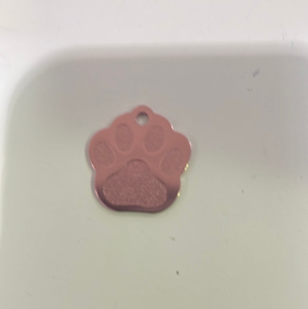 Small Paw Shape Tag