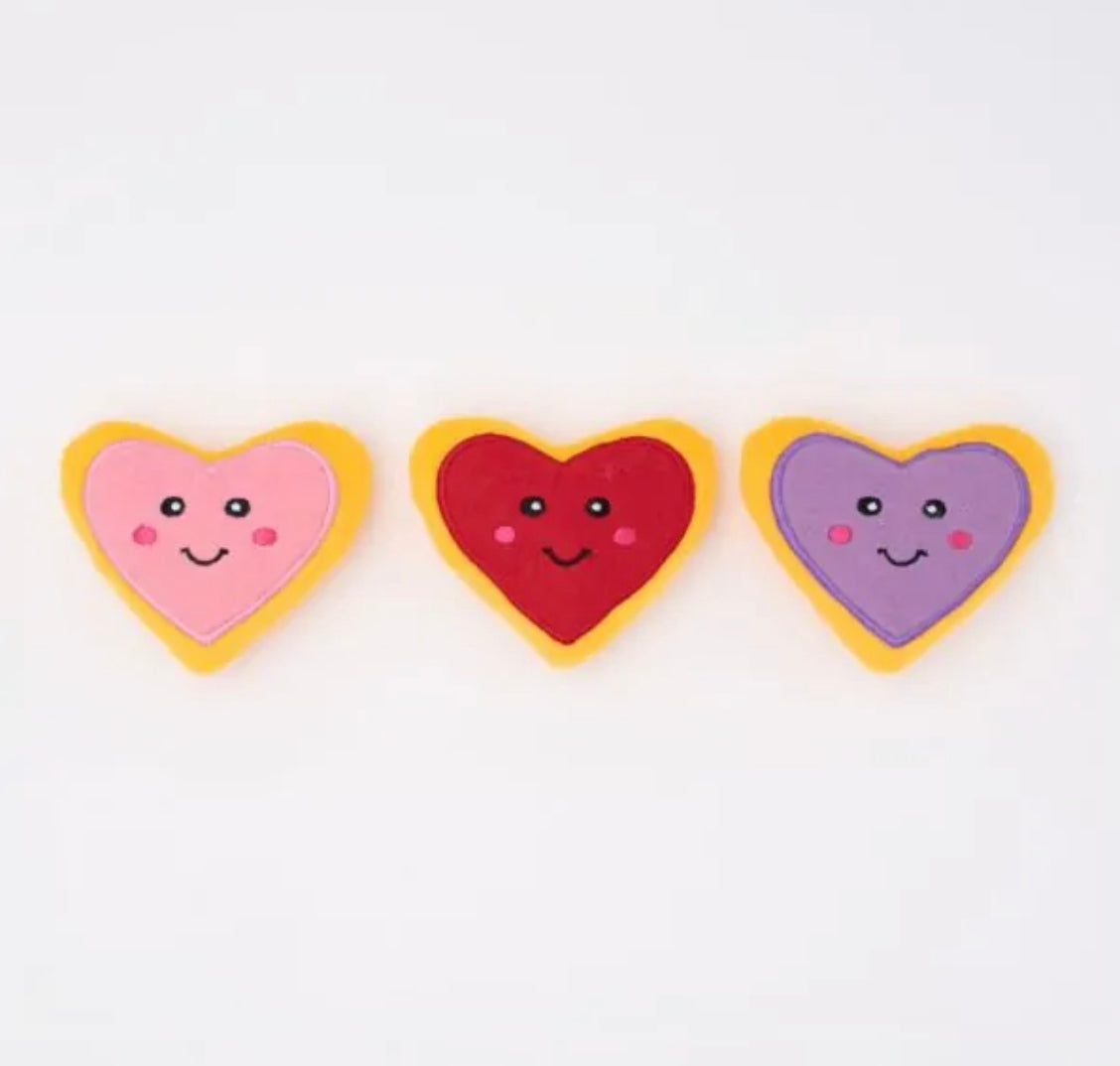 Valentine's Miniz 3-Pack Heart Cookies