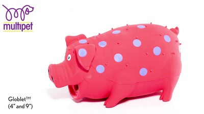 Multipet Grunterz Latex Polka Dot Pig Dog Toy Grunterz