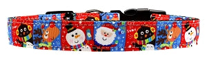 Christmas Buddies Nylon Dog Collar