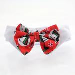 White Collar Bow Tie Set with 4 Interchangeable Bows