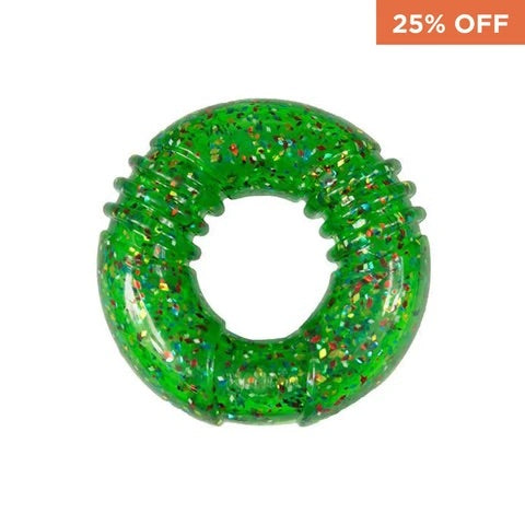 KONG Squeezz Confetti Ring Dog Toy (Medium)