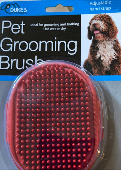 Pet Grooming Brush with Adjustable Strap