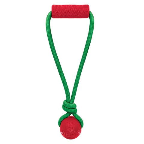 Kong Holiday Jaxx Brights Tug w/Ball Medium