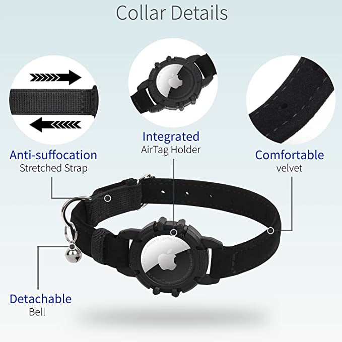 FEEYAR AirTag Cat Collar,