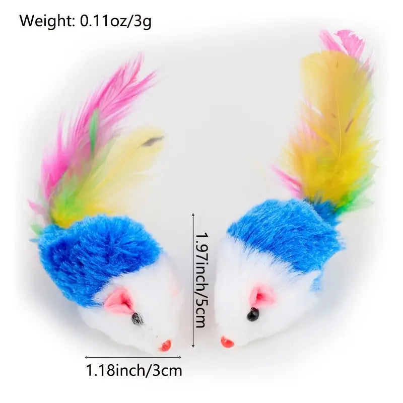 Paw-T Petz Furry Feathery Mice