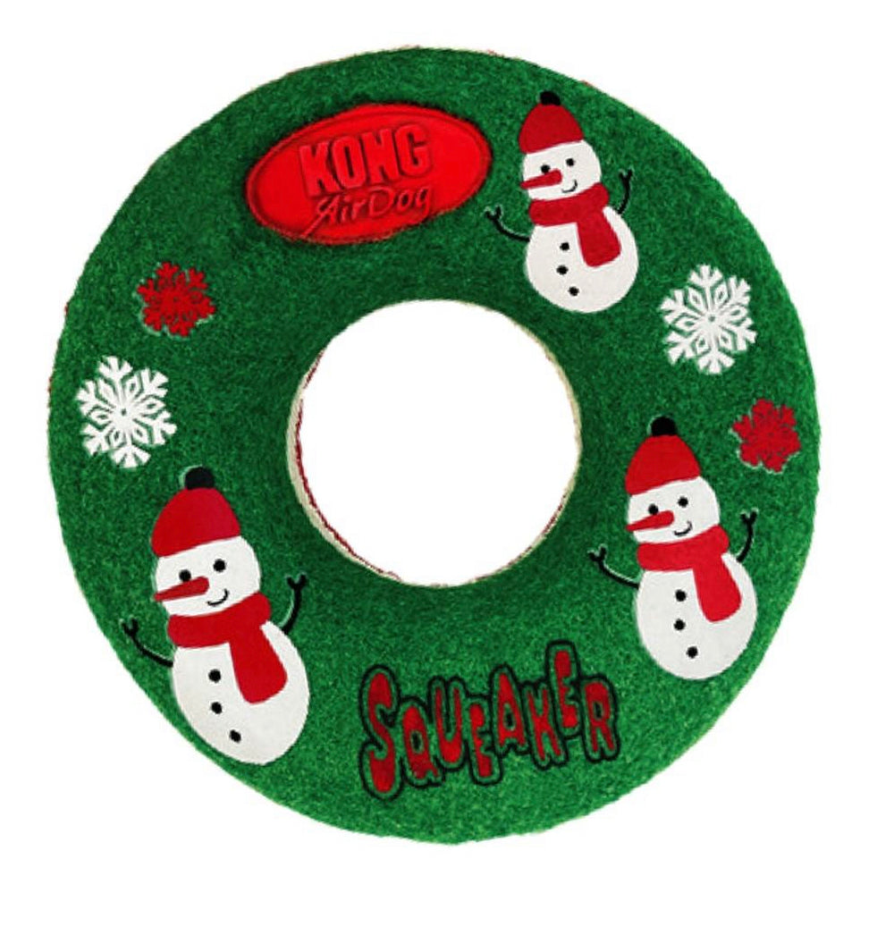 KONG Holiday AirDog Squeaker Donut